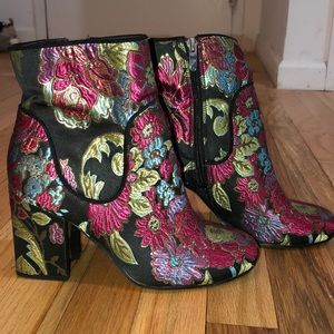 Marc Fisher Brocade Booties